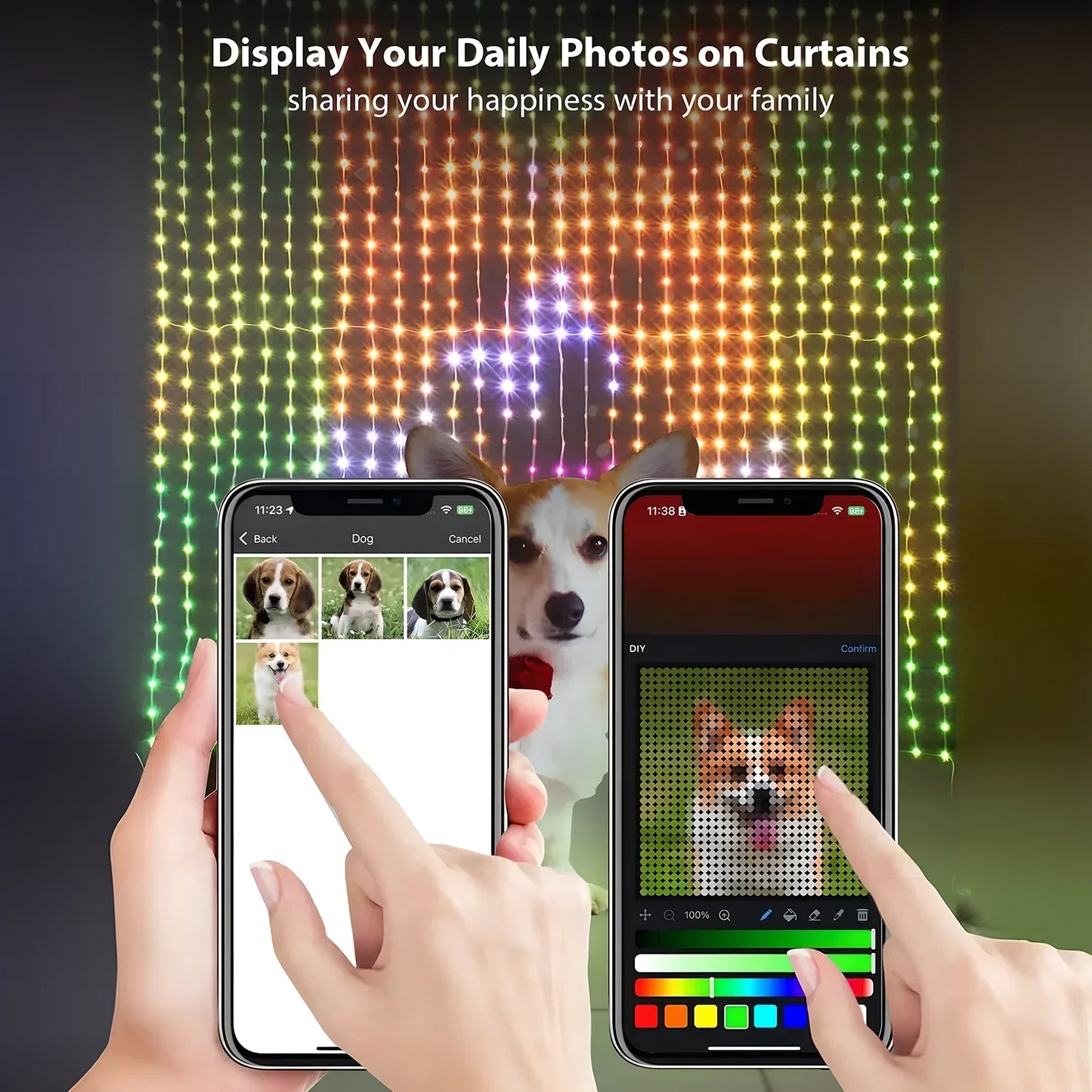 Smart RGB Curtain Lights